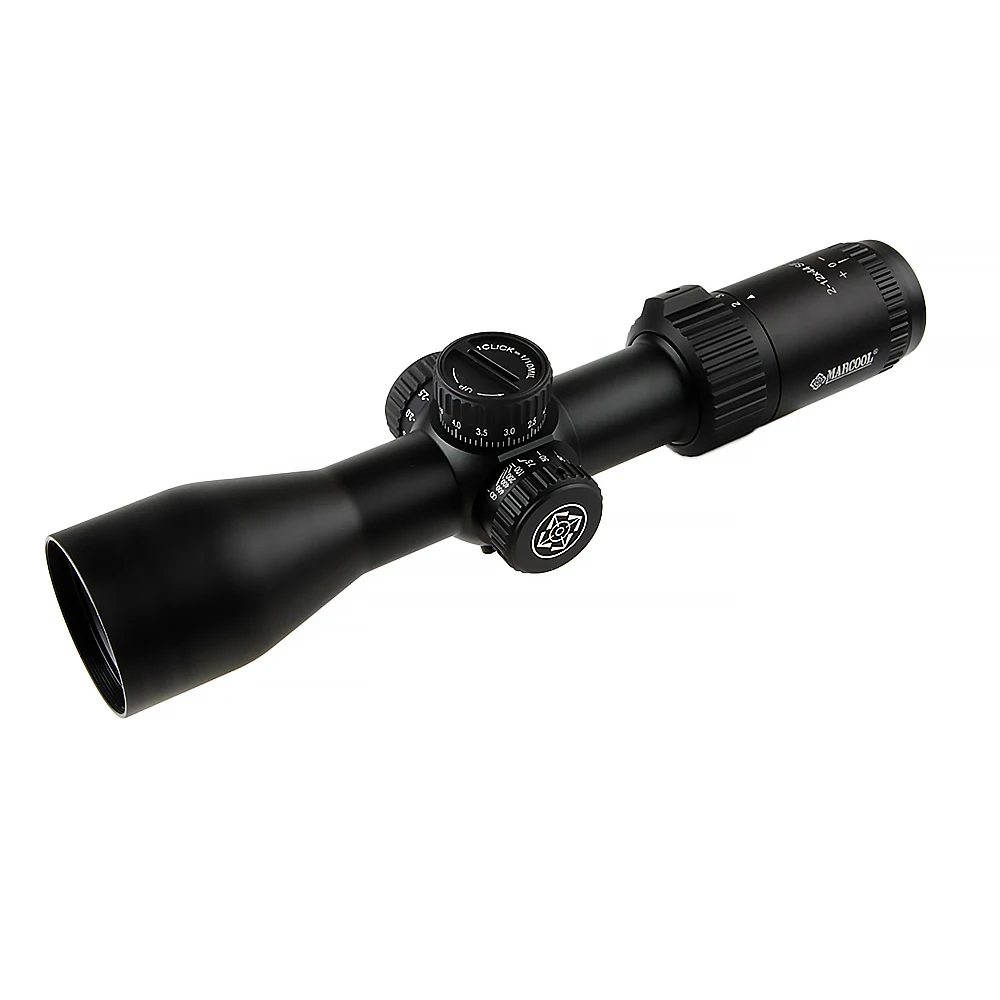 

Marcool ALT 2-12X44 Riflescope Tactical Mil Dot Reticle Second Focal Plane Airsoft Optical Sight for Hunting Rifle AR15 .223