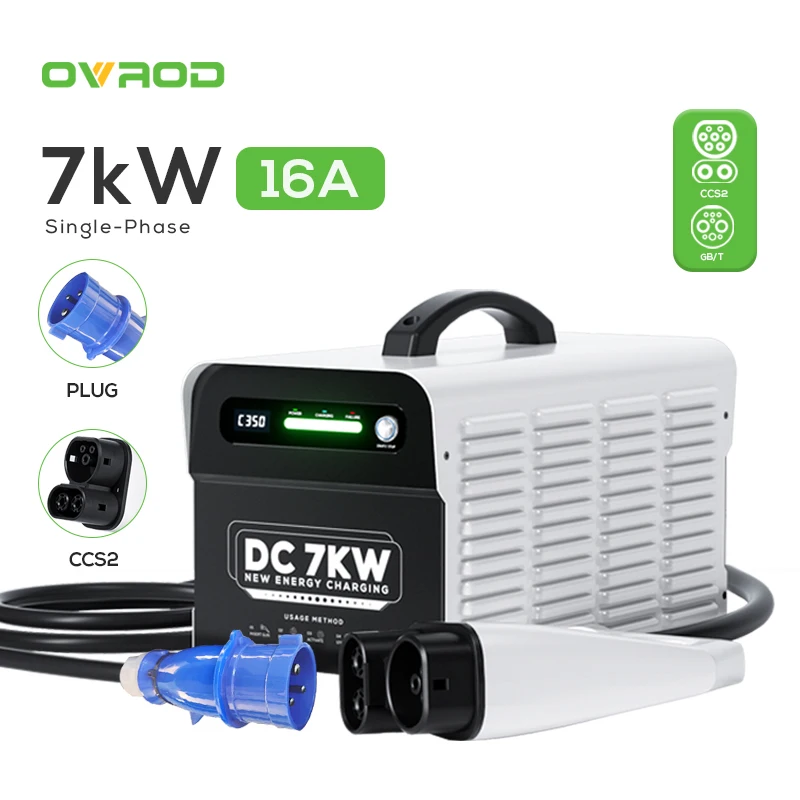 Ovrod Dc Charger Ev Charging Station For Electric Cars Level 3 Ev Charger Type 2 7Kw Electric Vehicle Charger