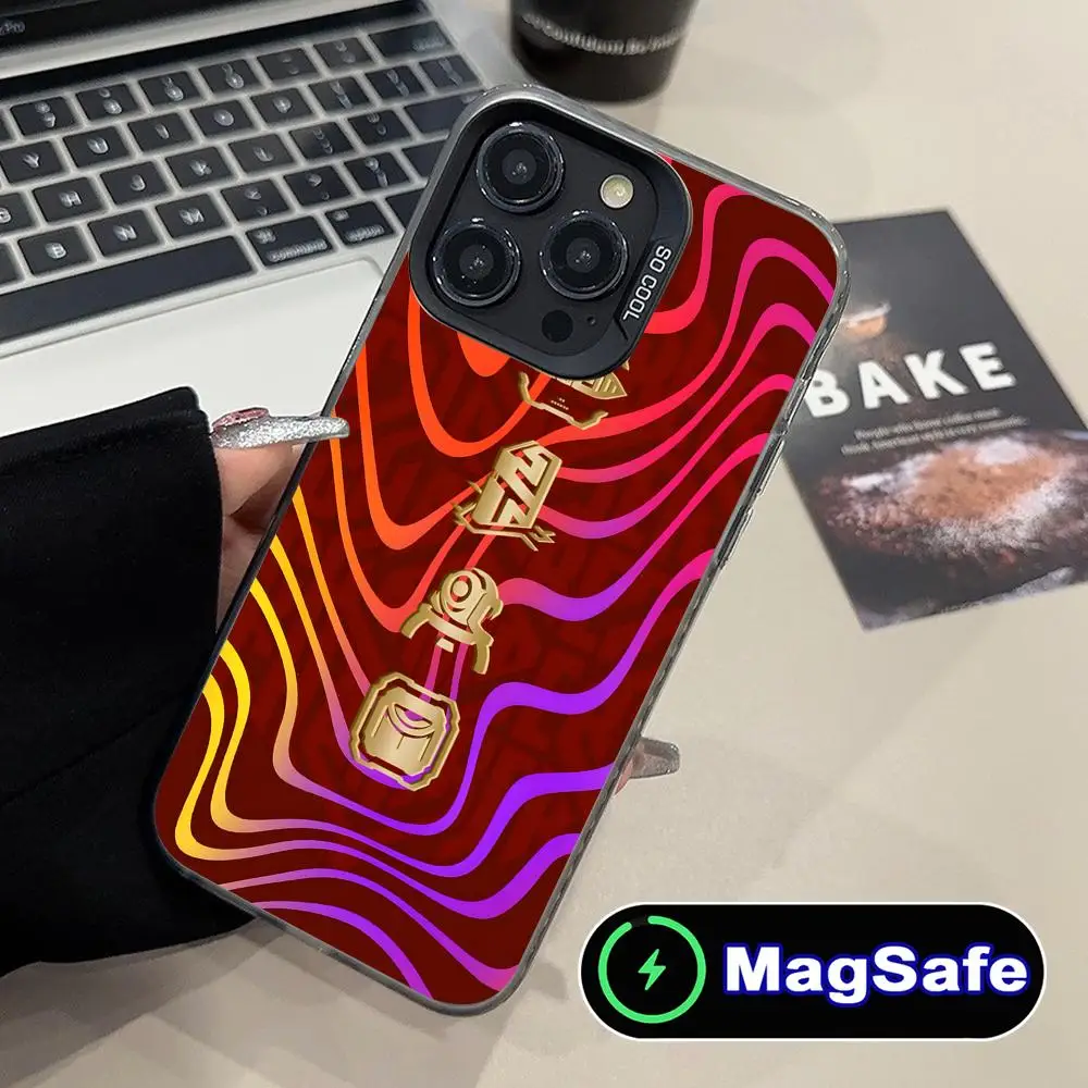 

Valorant Chamber Mobile Phone Case for iPhone 16 15 14 13 12 11 Pro Max Plus MagSafe Translucent Colour Protective Cover Luxury