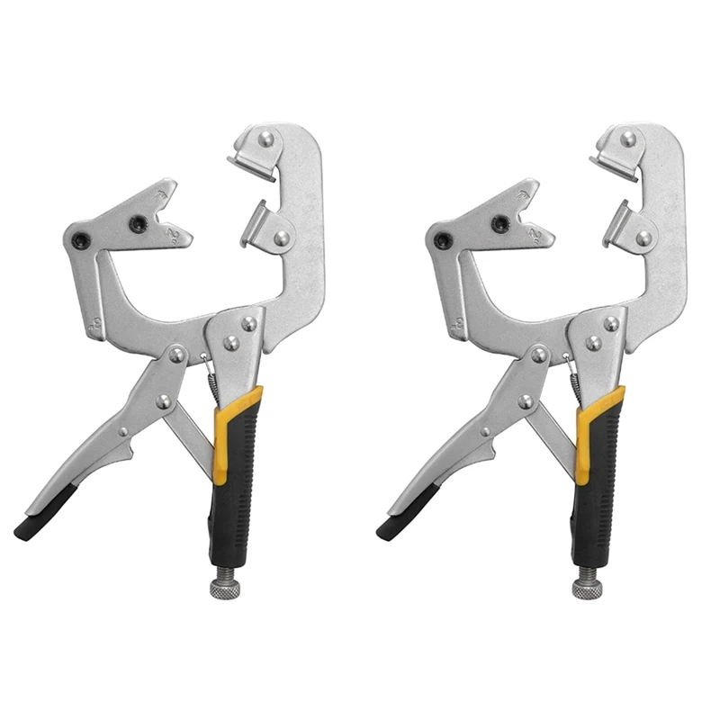 C-Type Welding Pipe Pliers Round And Square Dual-Purpose Pliers Special Tools Multi-Purpose Welding Pliers 10 Inches