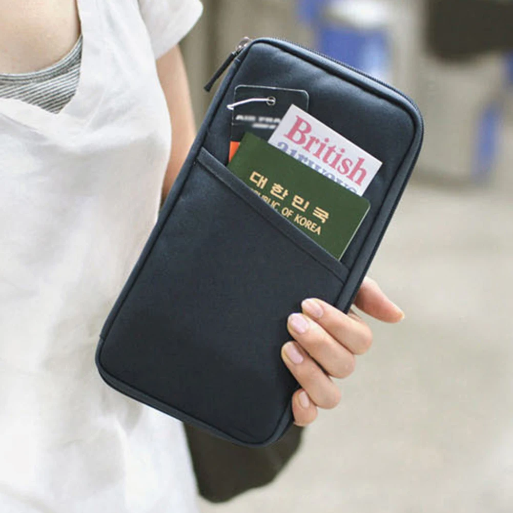 2023 New Women Card Bag Waterproof Passport Holder Multiple Colors Traveling Multifunctional Credit Card Document Storage Bag