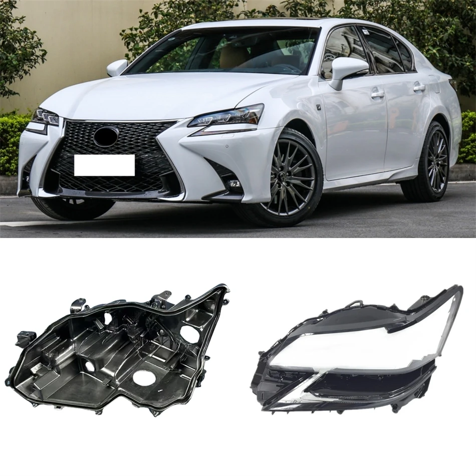 

Для Lexus GS GS200 GS300 GS450 2016 2017 2018 автомобильные аксессуары фары стеклянные фары черный дом