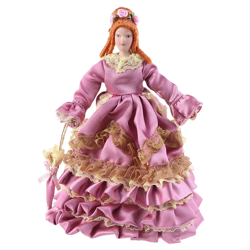 1pc 1/12 Dollhouse miniatura bambola di porcellana modello persone bella gioventù ragazzo ragazza Decor casa delle bambole giocattolo