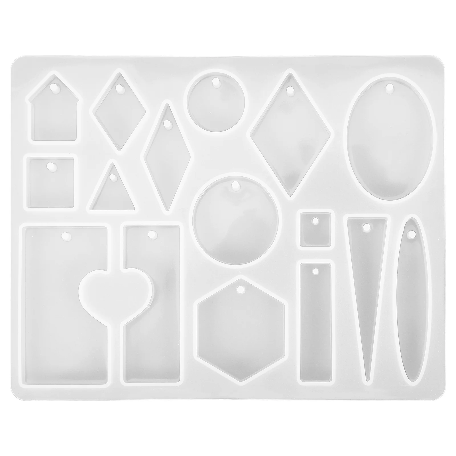 

Heart Shape Silicone Jewelry Pendant Mold Flexible Non Sticky Mold for DIY Epoxy Resin Earrings Charms Silicone Jewelry Molds