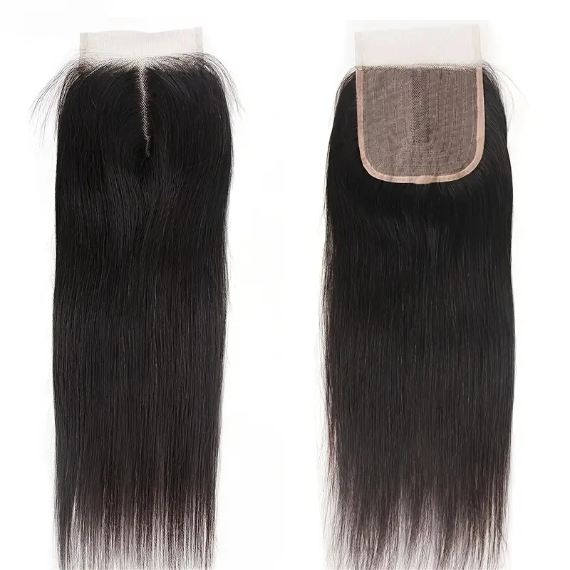 4x1 T Part Lace Closure Human Hair Natural Clolor Middle Part Brazilian Straight Human Hair Lace Closures For Women 10-14 Inch