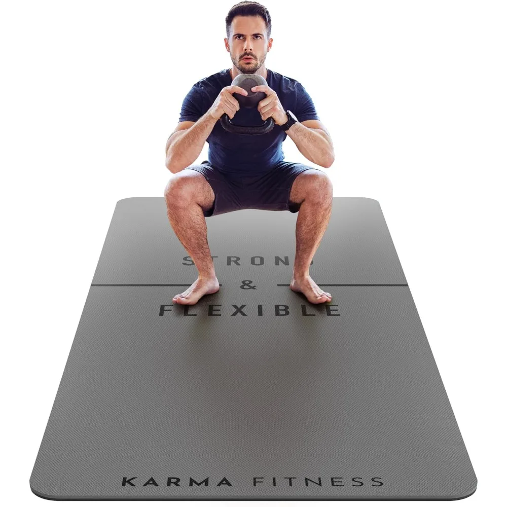 

Extra Thick 10mm Non Slip Workout Mat 72x32 for Yoga Pilates HIIT Home Gym with Carry Bag