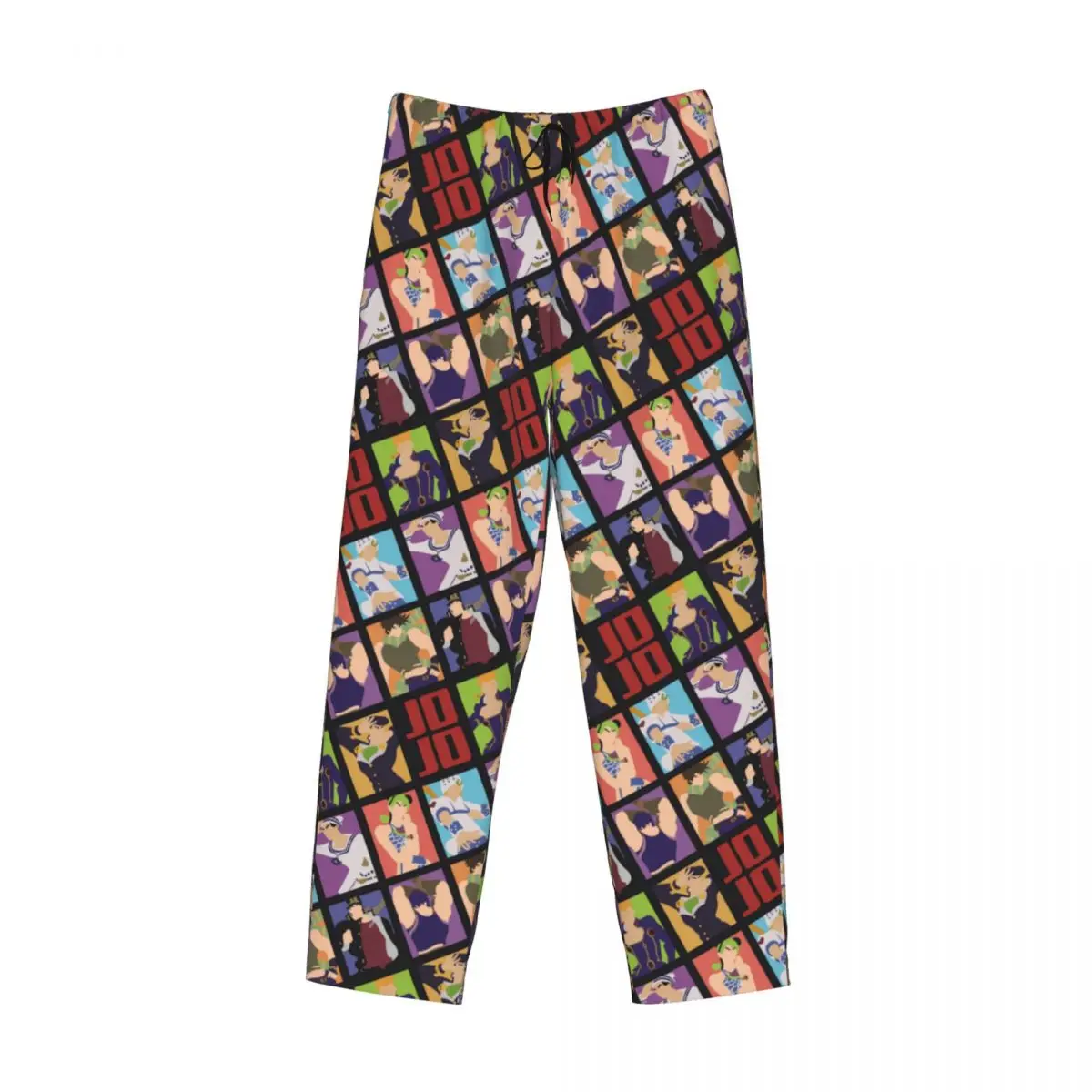 Pantaloni da pigiama anime JoJoes stampati personalizzati Pantaloni da notte da uomo con tasche