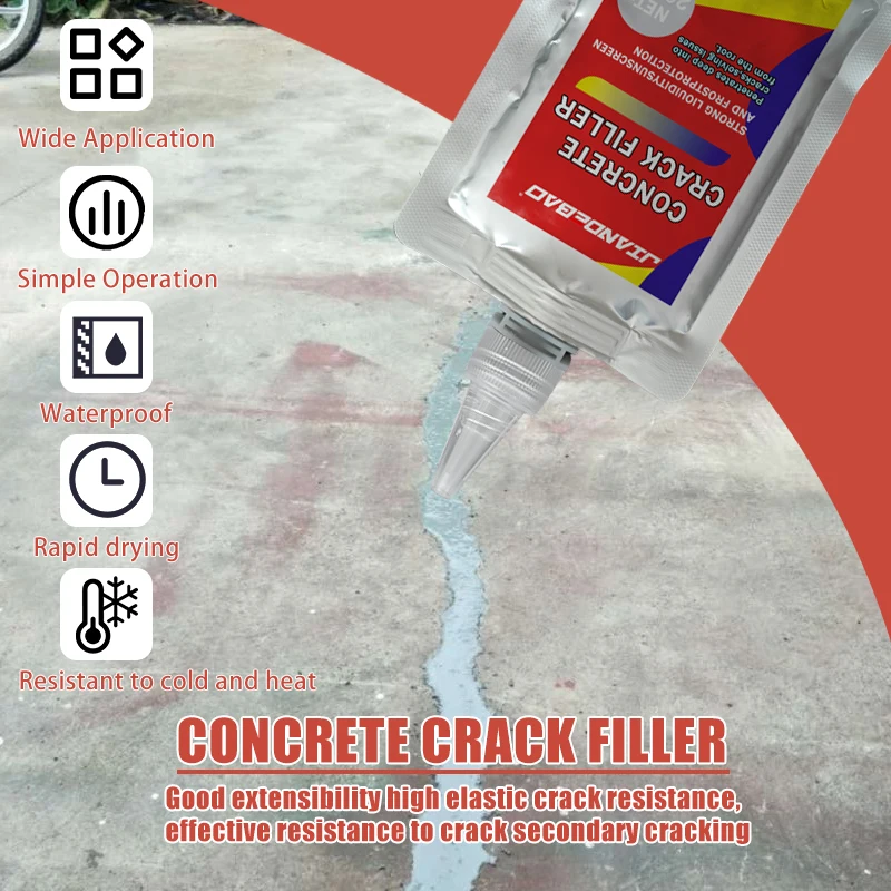 

Быстросохнущий самовыравнивающийся наполнитель для бетонных трещин, подходит для стен, полов и крыльев, простой и практичный.