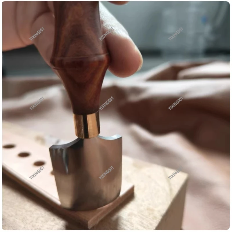 

Hand Press Leather Corner Punch - Shallow Round Cutting Tool for DIY Leather Craft Handmade Projects