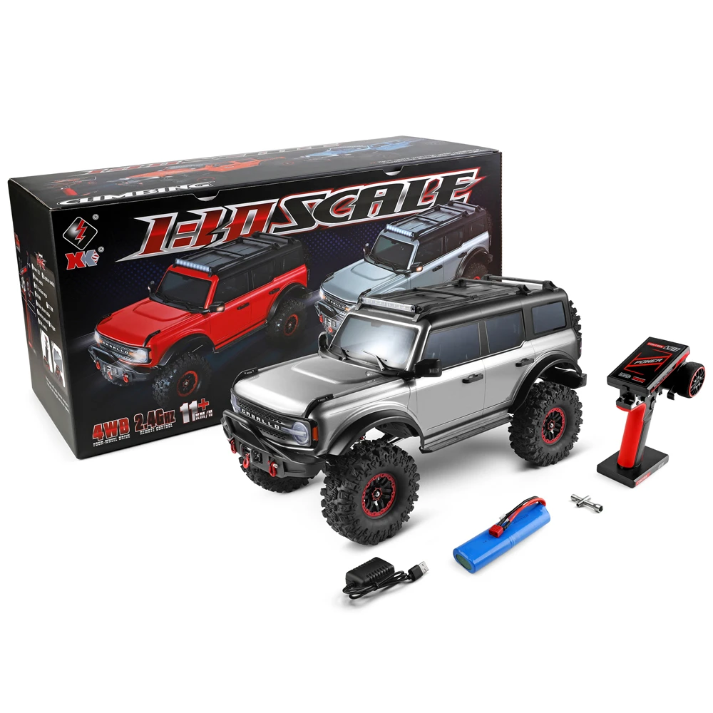 Электрический альпинистский автомобиль WLtoys 1:10 104020   4WD Профессиональный 2,4G Независимый 3-канальный приемник 100 м 3000 мАч Игрушки для внедорожников