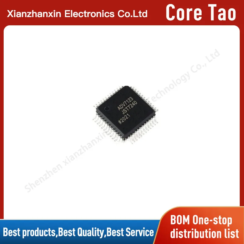 

1PCS/LOT ADV7123JSTZ240 ADV7123JSTZ ADV7123 LQFP-48 D/a conversion chip brand