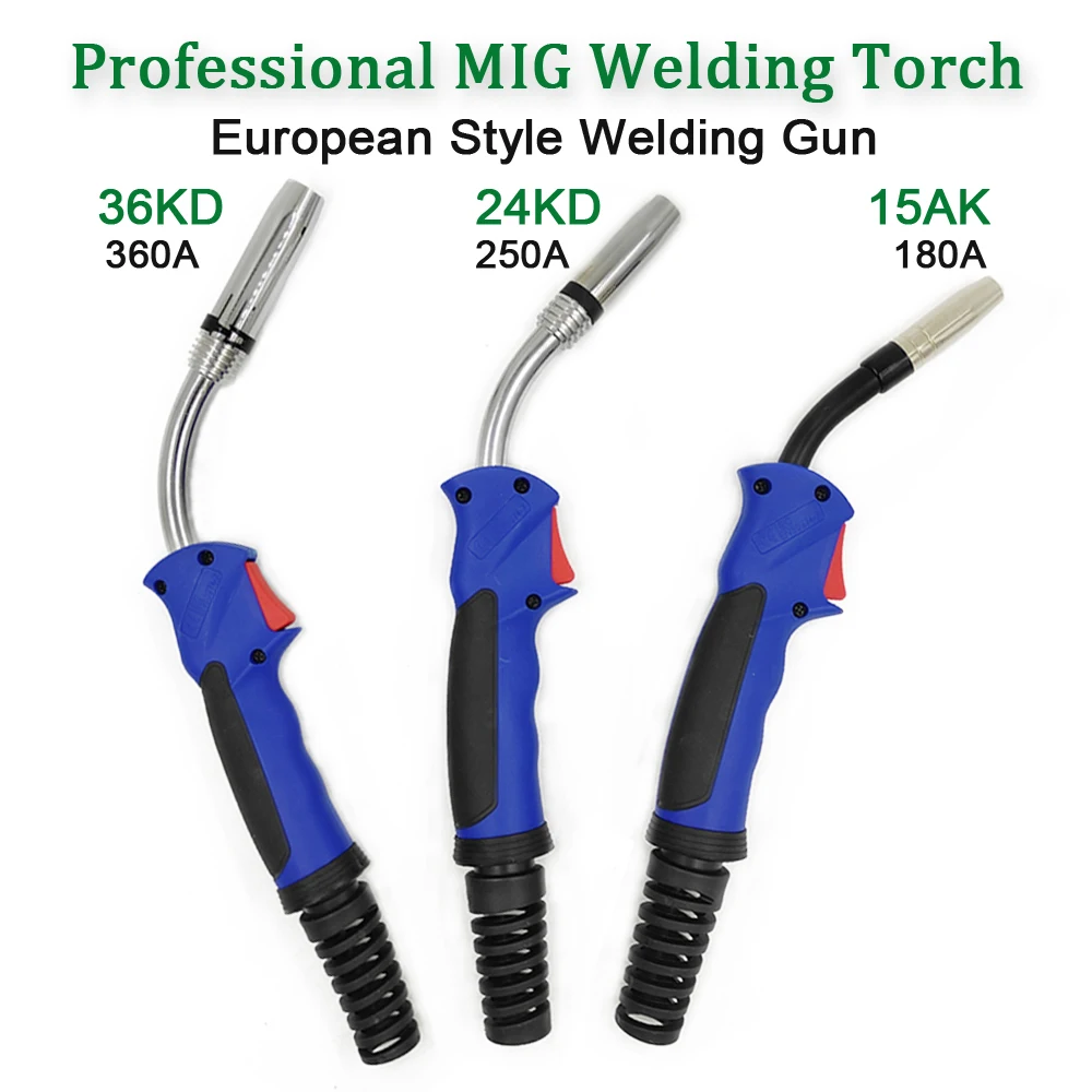 Professional 15AK 24KD 36KD Torch MIG Torch European Style Welding Gun Industrial Level Welding Torch