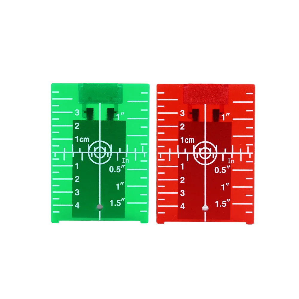 Laser Level Target Board Red Green Line Beam Distance Plate Inch cm Leveling Board Tool Hanging On Wall Floor ﻿