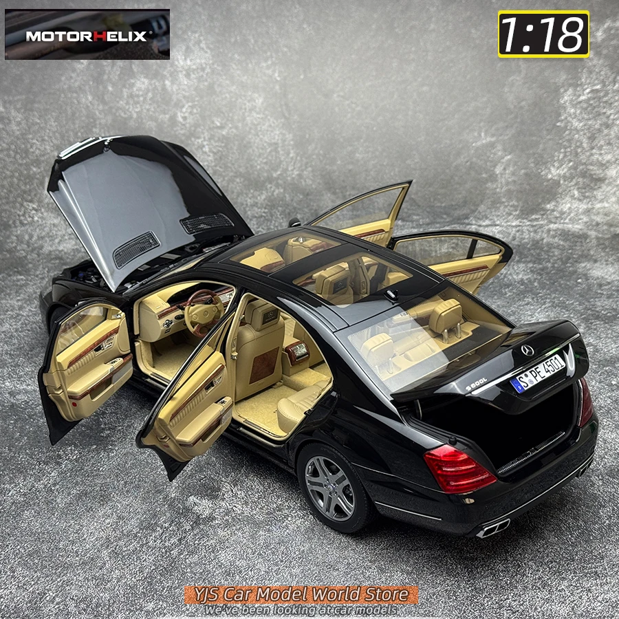 Motorhelix MH ยี่ห้อ 1:18 Scale S-Class S600L W221 รถโลหะจอแสดงผลแบบคงที่เทศกาลของขวัญคอลเลกชัน