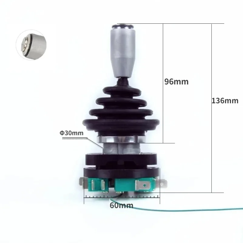 FOR 30mm Joystick Switch with Push Button Switch Momentary 4 position Latching Rocker