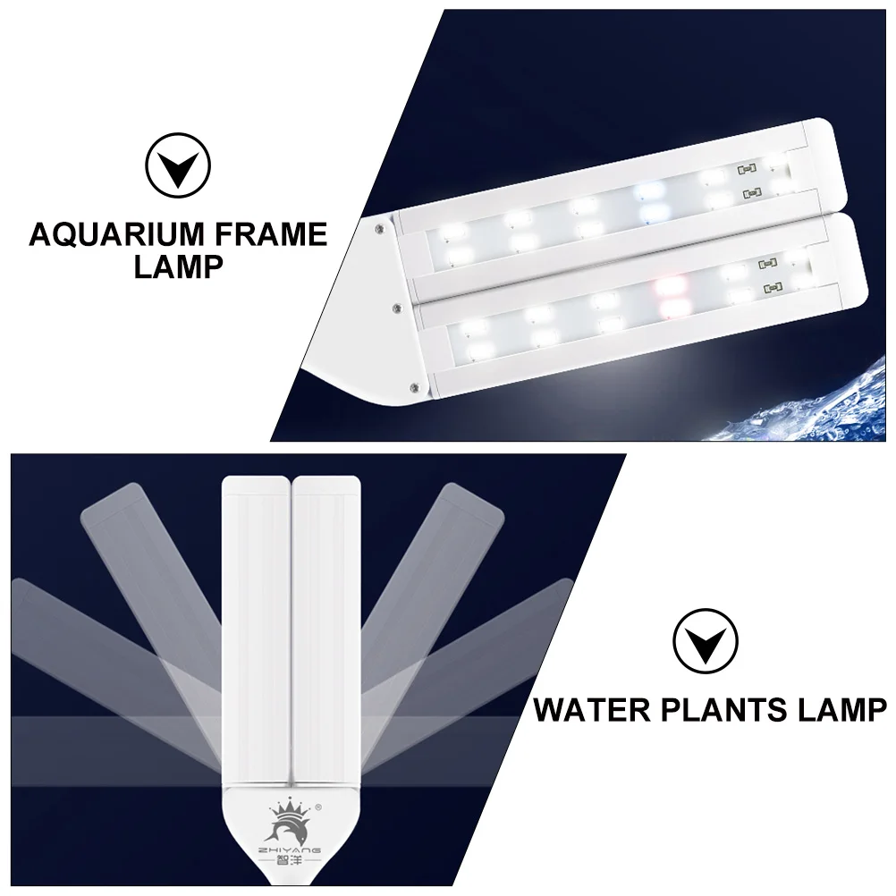

Fish Tank Lights Aquarium Frame Lamp Water Plants Bracket Aquatic Lighting Tool LED