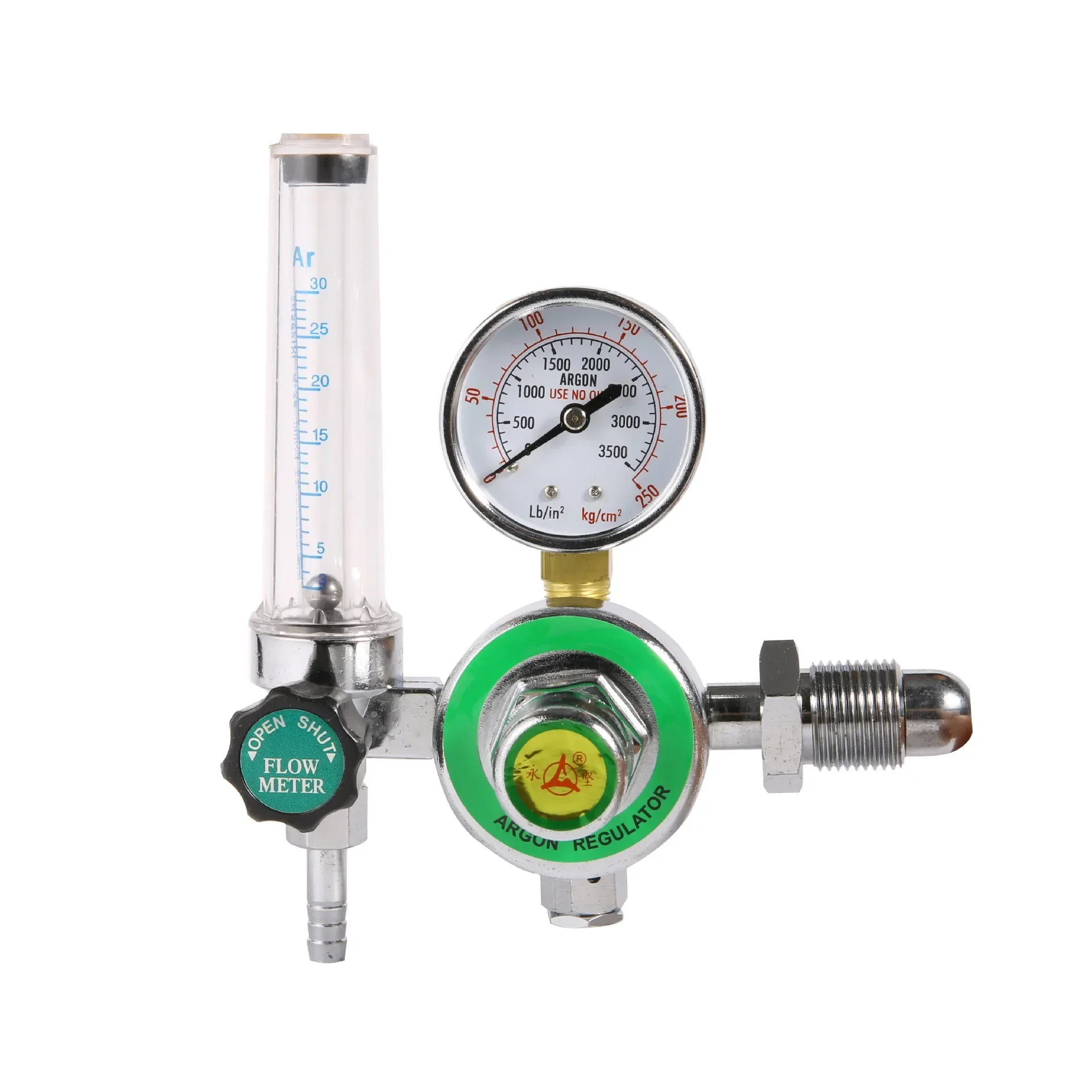 Flow Argon Pressure Reducer Aluminum Alloy Argon Meter Anti-drop and Shock-proof Pressure Relief Meter Valve Argon/CO2