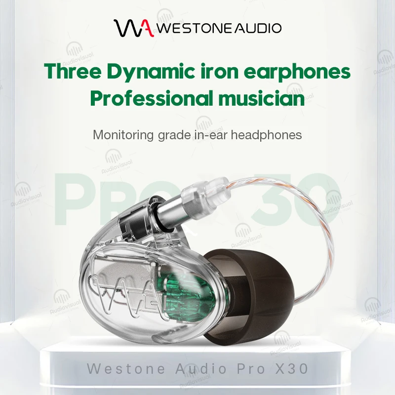 Westone Audio PRO X30 In-Ear Earphone Three Dynamic Iron Earphones With Detachable Headphone Cable Use For All Phone Styleing