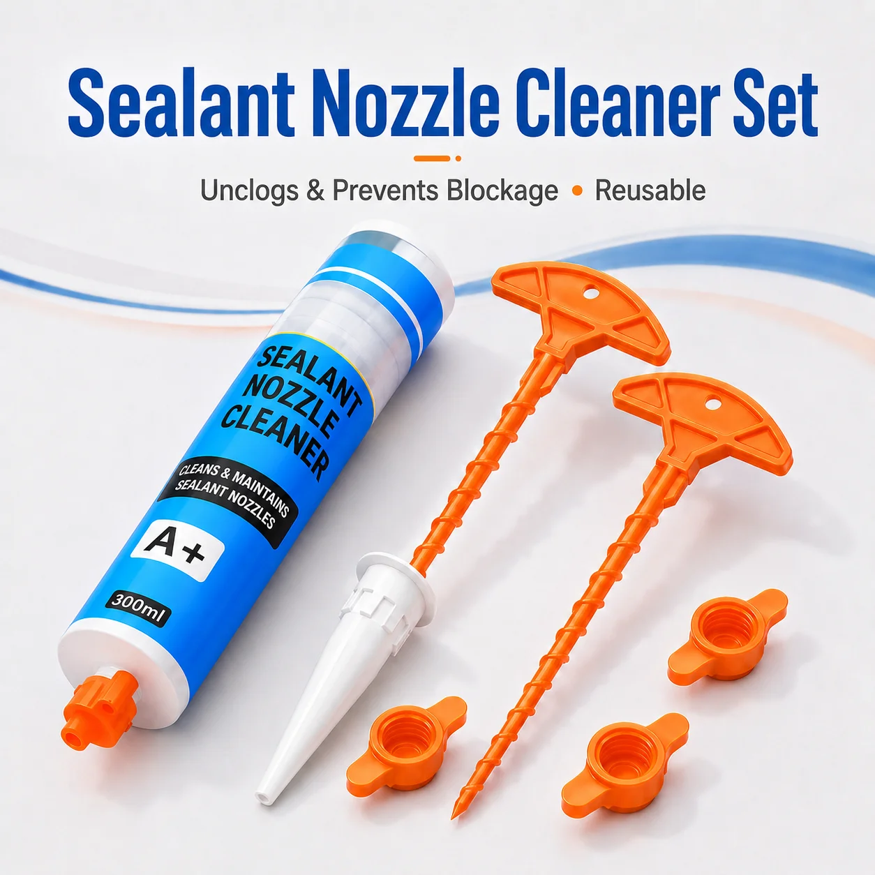 Silicone Sealant Nozzle Cleaner Universal Saver Caps Anti Drying Caulk Tube Covers Glue Cartridge Plug Caulking Gun DIY Tool Set