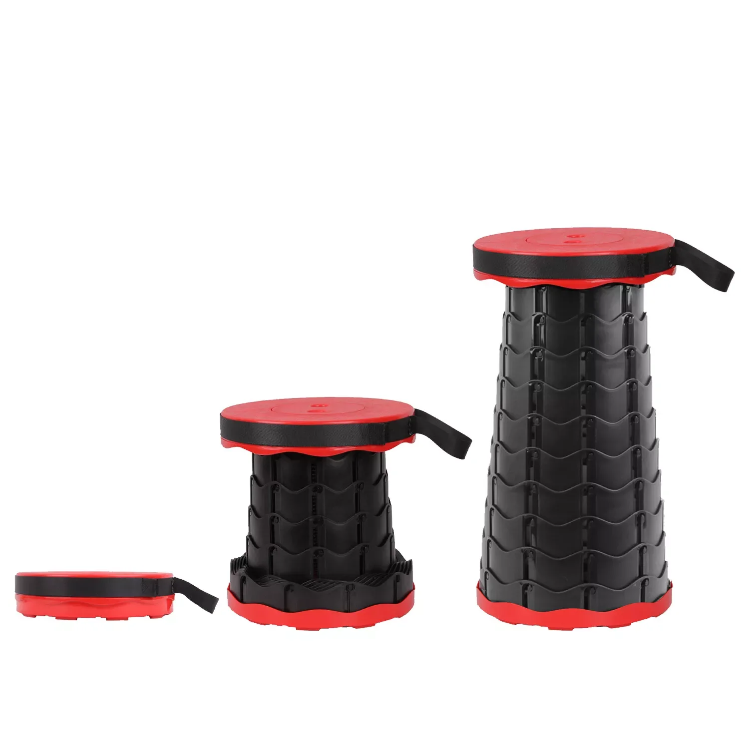 Upgraded Collapsible Stool for Adults,Portable Retractable Folding Telescoping