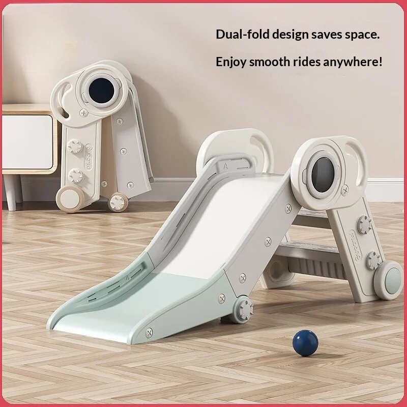Piscina Parque Acuatico Foldable Kids Slide Toddler Indoor Portable Compact Astronaut Theme Baby Playset Home Storage Waterslide