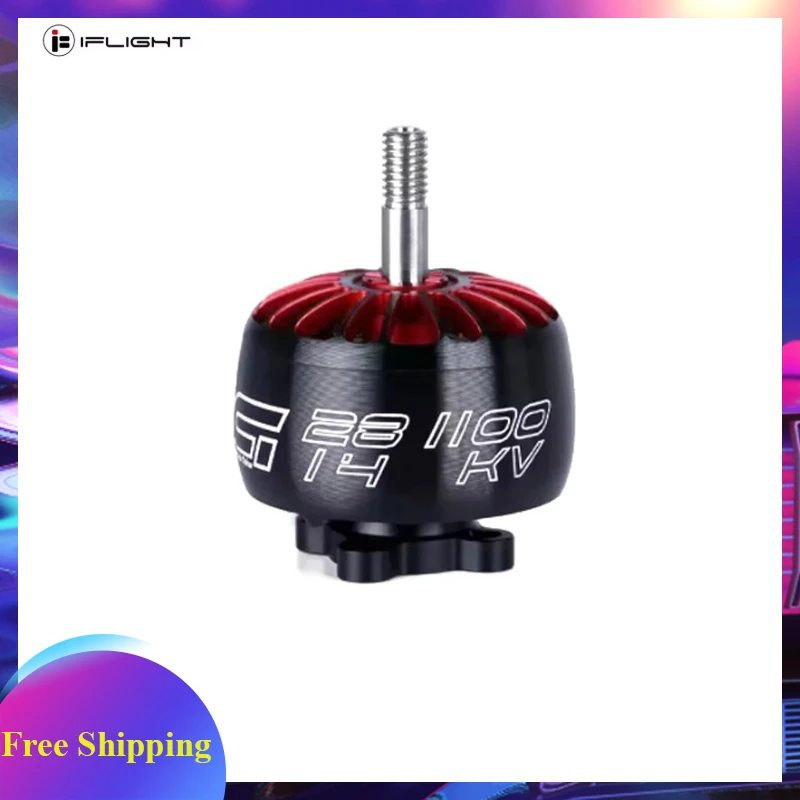 

iFlight XING 2814 880KV/1100KV Бесщеточный двигатель с валом 5 мм, совместимый с рамочным пропеллером 8–9–10 дюймов 3–6S для RC FPV Drone