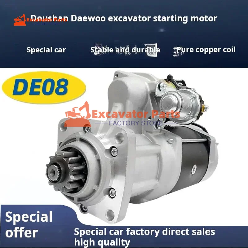 For Doosan dx daewoo dh DH225-9 300-7 258-7 DX260 300 Starting Motor starter Excavator Parts