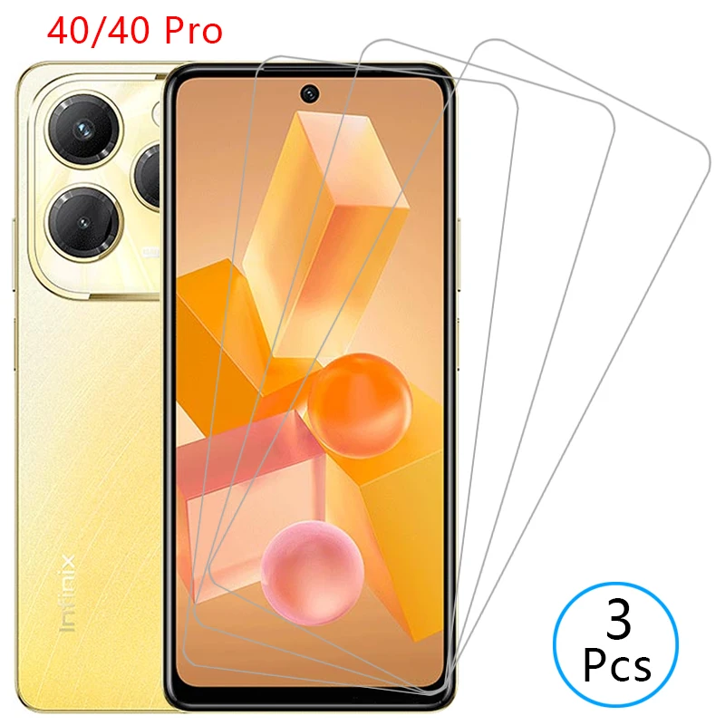 protective tempered glass for infinix hot 40 pro screen protector on infinity hot40 40pro 5g phone film glas infini infix ifinix