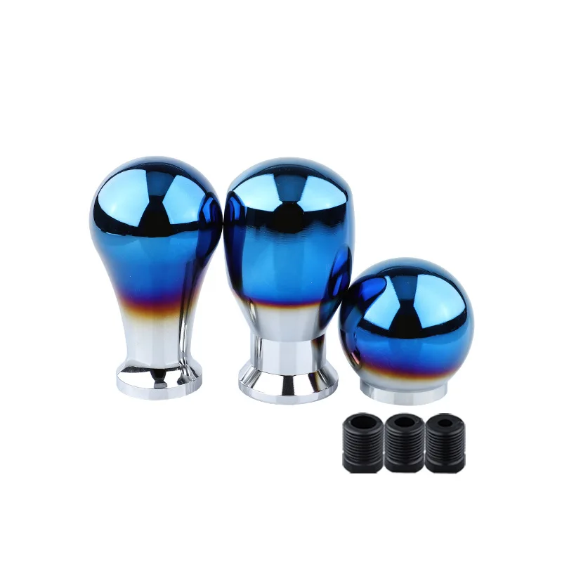 JDM Car Gear Knob Cover Automatic Blue Universal Stylish Aluminum Shift Baking Shifter Extended Mito Auto Accessories