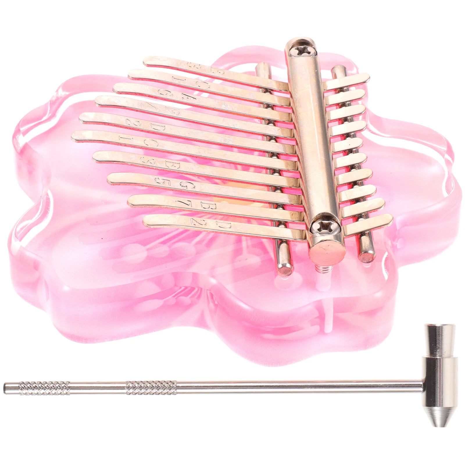 

1 Set Of Mini Thumb Piano Kalimba 10 Key Finger Instrument For Beginners Portable Small Musical Decor Play Learning Piano