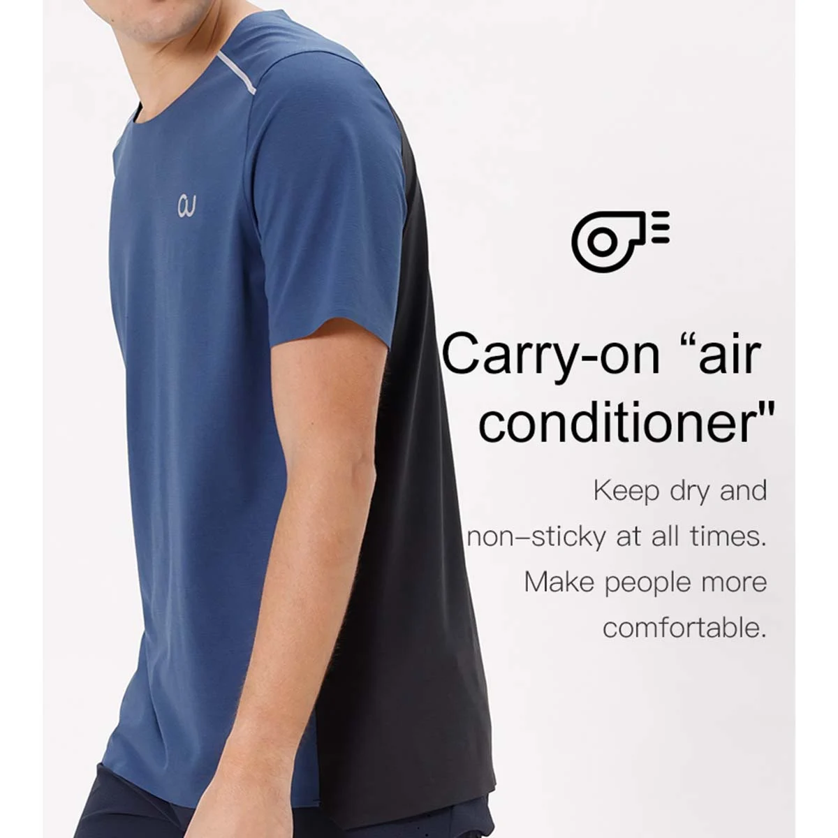 AONIJIE FM5118 Men's T-Shirt Moisture Wicking Quick Dry Anti-Wrinkle Anti-Fade Anti-Shrink Fashion Casual Sports Tee