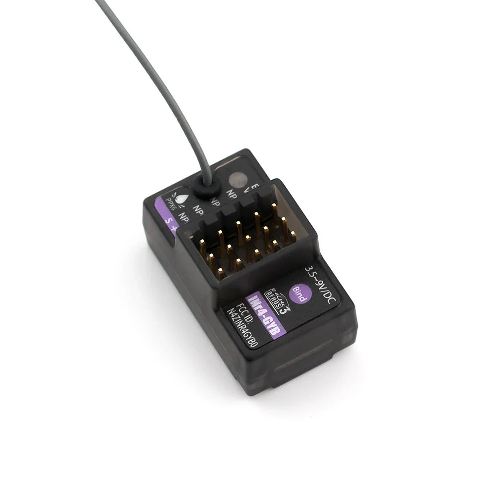 

Flysky INr4-GYB 4-Channel AFHDS 3 Receiver, Compatible with Noble NB4/Pro Transmitters, 6.5g Lightweight