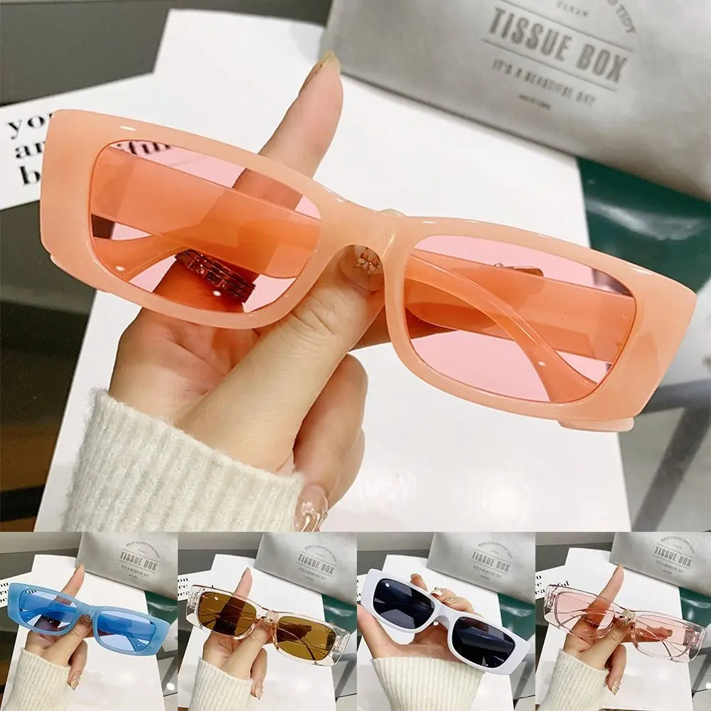 

New Candy Color Rectangle Sunglasses UV Protection Full Framework Square Sunglasses Shades for Men & Women