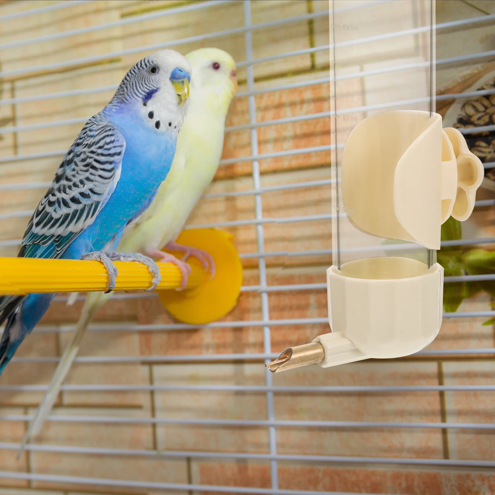 

Plastic Automatic Bird Water Feeder Reusable Parrot Cage Water Dispenser Large Capacity Bird Drinking Tool for Birds