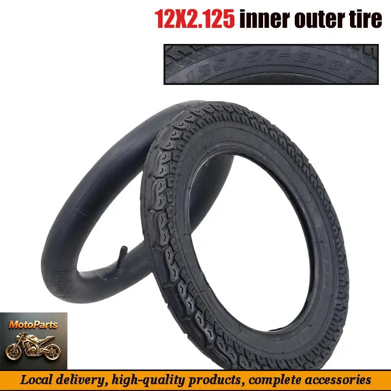 

Hot selling 12x2.125 inner and outer tires12 inch bicycle scooter baby stroller tires inner and outer tires parts
