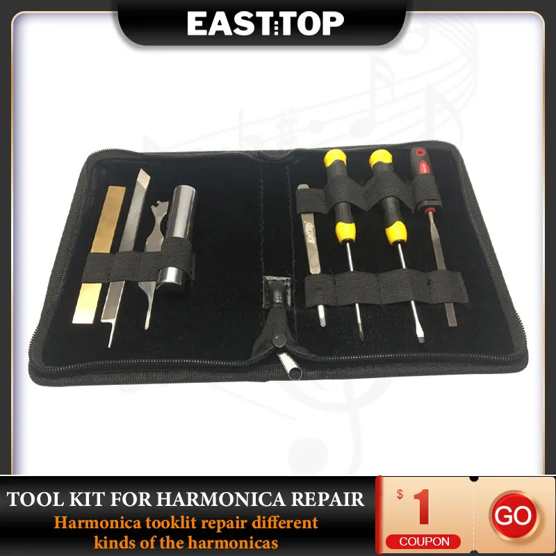 EASTTOP Harmonica Tool Kit Repair Different Kinds Of The Harmonicas