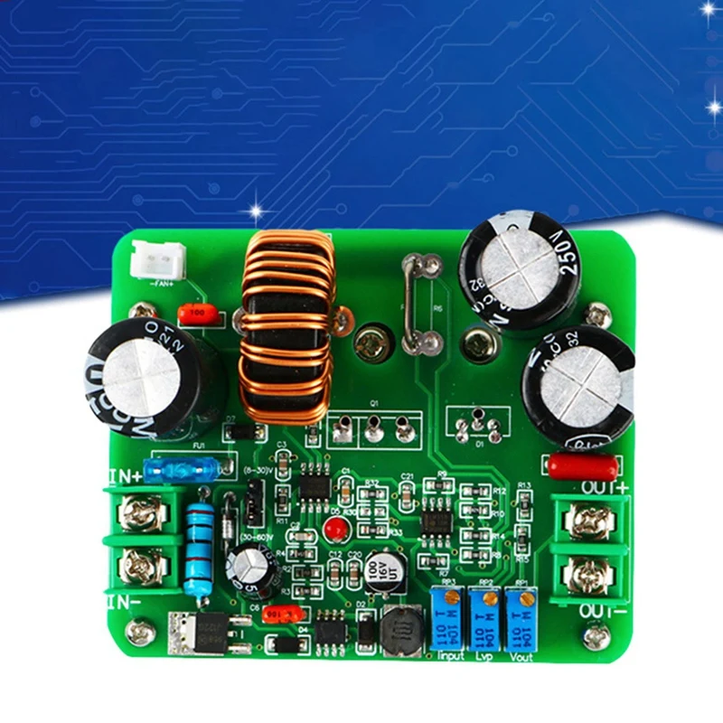 DC-DC Boost Module Adjustable 900W High Power 12V48V60V To 72V96V120V To Strengthen Low Voltage Input