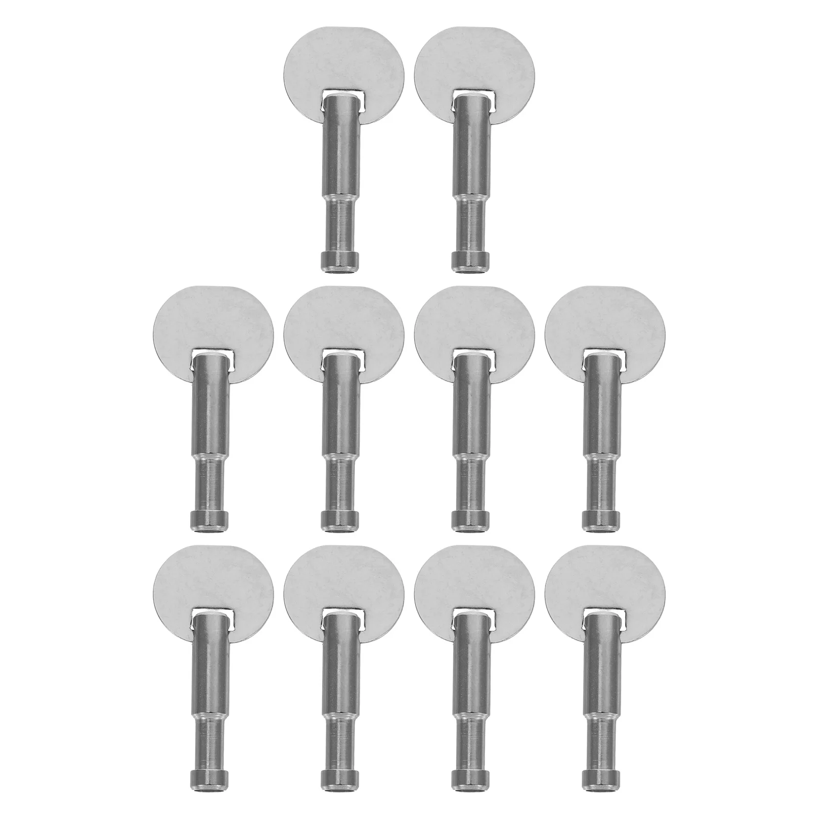 

10Pcs Music Box Winding Key Silver Metal Replacement Bar DIY Repair Musical Mechanism Movement Knobs Music Box Mechanisms