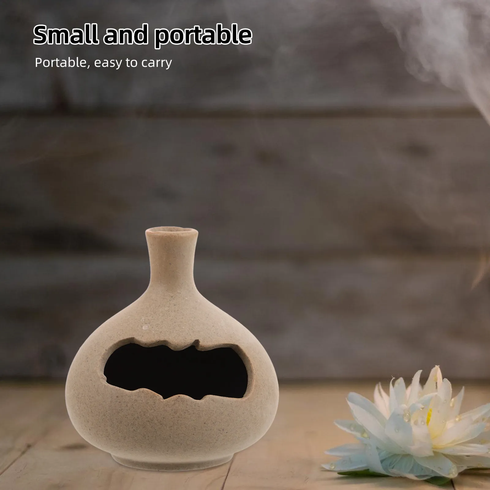 Unique Handcrafted Ceramic Palo Santo Holder Tray for Burning Incense Sticks Cone Incense Smudging Rituals Calming