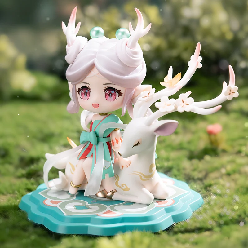 

Honor of Kings Official – Yao “Encounter the Divine Deer” Q-Version Figure | Cute Game Character Collectible Toy & Display Gift