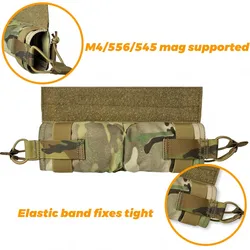 UNIONTAC Side Pull Mag Pouch - Lightweight Horizontal 500D Nylon Abrasion Resistance M4 Magzine Pouch  with All Vests