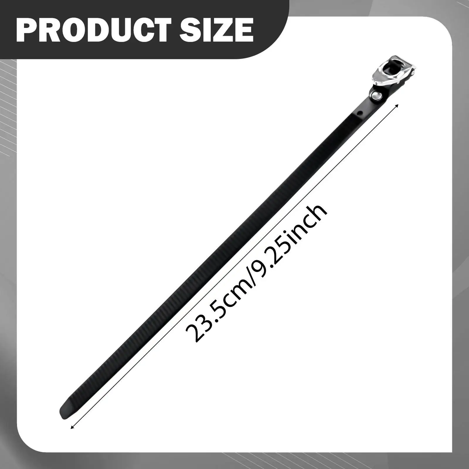 Ratchet Cable Tie with Buckle, Made of Aluminum Alloy And Nylon, for Securing Cables, Industrial Gardening And Fencing