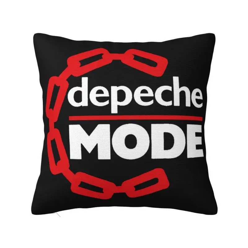 Depeche Cool Mode Electronic Rock Cushion Cover Velvet Luxury Pillow for Car Sofa