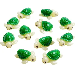 Miniaturas de tortuga de 5/10 piezas, cabujones de resina para Slime o decodificar el hogar, Mini animales de jardín de hadas