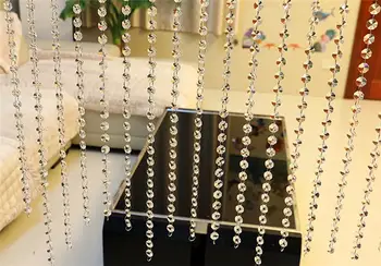 時尚水晶玻璃珠簾 豪華客廳臥室窗戶門婚禮百葉窗 Estores Ventana Enrollables 10 最佳銷售 水晶裝飾 - №2