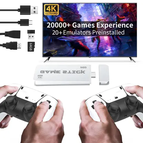M15 Retro Video Game Console 2.4G Wireless Dual Controller TV Game Stick 20000 Classical Games Two Player Game Console