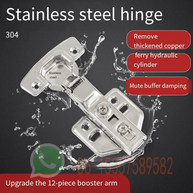 

Петля для дверей из нержавеющей стали, гидравлические петли, демпферный буфер, мягкое закрытие для дверей шкафа, мебельной фурнитуры