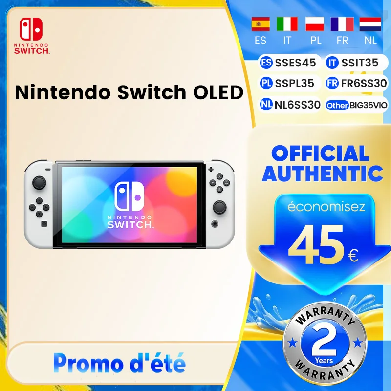 Modèle Nintendo Switch OLED, poignée Joy-Con, audio amélioré, console réglable, mode TV stable, modèle de jeu vidéo, écran 7 pouces