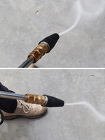 Rotating Dirt Blaster Turbo Nozzle 5 Nozzle Tips Blaster Turbo Jet Nozzle Connector 360 Rotating Pressure Washer Nozzle 3600 PSI