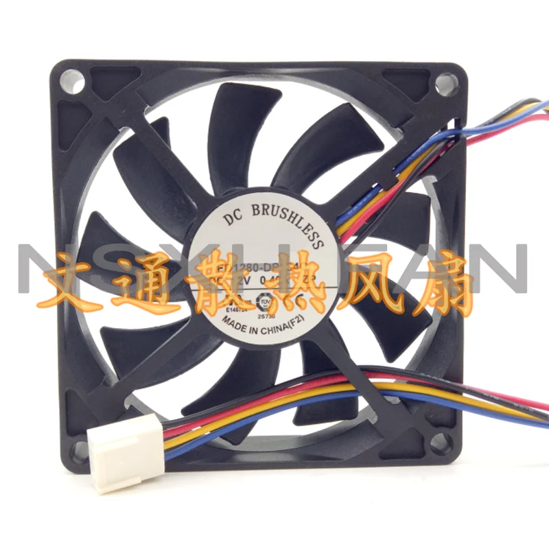 Ventilador de refrigeración FD1280-DP184C DC, 12V, 0.40A, 8015, 8cm/cm